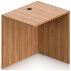 Offices To Go™ Return Desk - 30"W x 24"D x 29-1/2"H - Walnut