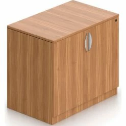 Offices To Go™ - Storage Cabinet with Lock, 36"W x 22"D x 29-1/2"H, Walnut