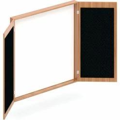 Offices To Go™ - Visual Board Cabinet - 48" W x 48"D - Walnut