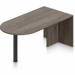 Global Furniture Group Offices To Go™ Peninsula - 71"W x 36"D x 29-1/2"H - Artisan Gray