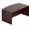 Global Furniture Group Offices To Go™ Wood Desk with Bow Front - 71"- Mahogany