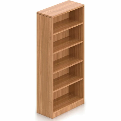 Offices To Go™ 4 Shelf Bookcase in Walnut - Executive Modular Furniture 1 Offices To Go™ 4 Shelf Bookcase in Walnut - Executive Modular Furniture