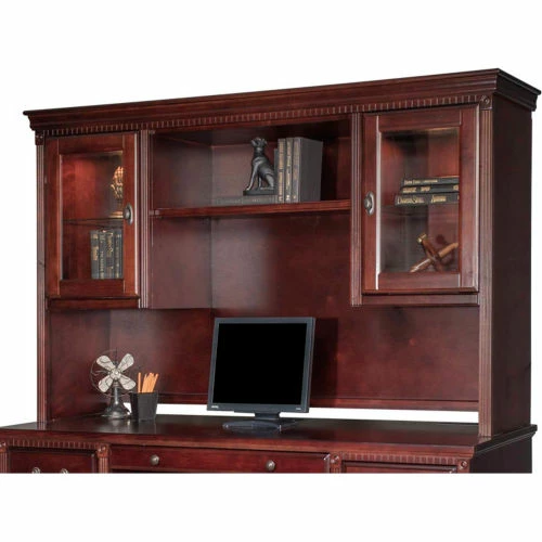 Martin Furniture Huntington Club Storage Hutch - Cherry 1 Martin Furniture Huntington Club Storage Hutch - Cherry