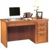 Martin Furniture Computer Desk - Single Pedestal - Wheat - Huntington Oxford Series