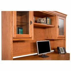 Martin Furniture Huntington Oxford Storage Hutch - Wheat -Outlet Desks & Workstations Store HO6821W 3