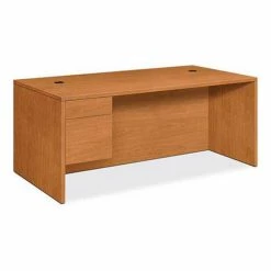HON® Wood Desk - Single Left Pedestal - 72" - Harvest - 10500 Series 5 HON® Wood Desk - Single Left Pedestal - 72" - Harvest - 10500 Series -Outlet Desks & Workstations Store HON HON10586LCC