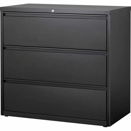 Hirsh Industries® HL10000 Series® Lateral File 42" Wide 3-Drawer - Black 2 Hirsh Industries® HL10000 Series® Lateral File 42" Wide 3-Drawer - Black - Image 2