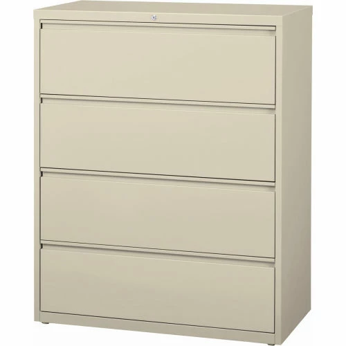 Hirsh Industries® HL10000 Series® Lateral File 42" Wide 4-Drawer - Putty 2 Hirsh Industries® HL10000 Series® Lateral File 42" Wide 4-Drawer - Putty - Image 2