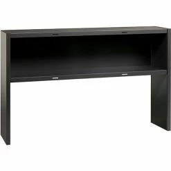 Hirsh Industries® Modular Steel Stack-on Desk Hutch - 60"W - Charcoal