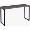 Interion By Global Industrial Interion® Open Plan Standing Height Desk - 60"W x 24"D x 40"H - Charcoal Top with Black Legs