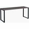 Interion By Global Industrial Interion® Open Plan Office Desk - 72"W x 30"D x 29"H - Charcoal Top with Black Legs