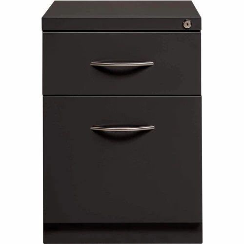 Interion By Global Industrial Interion® 2 Drawer Box/File Pedestal - 21-3/4"H - Charcoal 20 Interion By Global Industrial Interion® 2 Drawer Box/File Pedestal - 21-3/4"H - Charcoal - Image 20