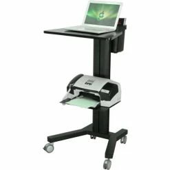 TygerClaw LCD8506 Mobile Laptop PC Cart - Black -Outlet Desks & Workstations Store HVI LCD8506