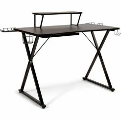 Seville Classics airLIFT® Gaming eSports Computer Desk, Black -Outlet Desks & Workstations Store ID5 OFF65922B