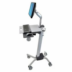 Ergotron® Neo-Flex® LCD Cart, 26 lbs. Capacity, Two-Tone Gray -Outlet Desks & Workstations Store IM0 24 206 214
