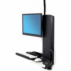 Ergotron® 61-081-085 StyleView® Sit-Stand Vertical Lift for High Traffic Area, Black -Outlet Desks & Workstations Store IM0 61 081 085