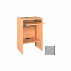 Ironwood Computer Workstation - 23-5/8"W x 18"D x 43-1/8"H Gray