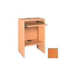 Ironwood Computer Workstation - 23-5/8"W x 18"D x 43-1/8"H Oiled Cherry