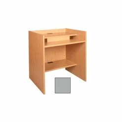 Ironwood 36" x 39" Patron Access Station - 36"W x 30"D x 46-1/8"H Gray