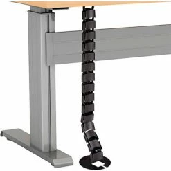 RightAngle Products RightAngle™ Flex Cable Management (vertical) for height Adjustable Desk, has 22 links, 1250mm