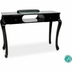 AYC Group Fiona Salon Nail Table - Black -Outlet Desks & Workstations Store KAM NTBL 092 BLK 003
