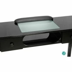 AYC Group Fiona Salon Nail Table - Black -Outlet Desks & Workstations Store KAM NTBL 092 BLK 004