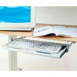 Aidata KB003 Under Desk Keyboard Tray, Platinum -Outlet Desks & Workstations Store KB003 3