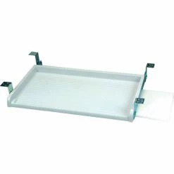 Aidata KB008 Under Desk Keyboard Drawer with Mouse Tray, Platinum