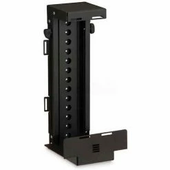 Kendall Howard Adjustable CPU Holder, 60 lb. Weight Capacity, Black