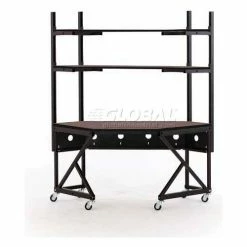 Kendall Howard™ Performance Corner LAN Station, African Mahogany