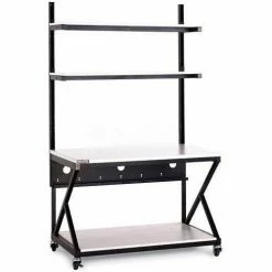 Kendall Howard 48" Performance 200 Series LAN Station with Full Bottom Shelf, Folkstone Gray 13 Kendall Howard 48" Performance 200 Series LAN Station with Full Bottom Shelf, Folkstone Gray -Outlet Desks & Workstations Store KHL 5000 3 200 48