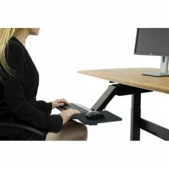 Uncaged Ergonomics KT2-B Adjustable Standing Desk Keyboard Tray, Black 12 Uncaged Ergonomics KT2-B Adjustable Standing Desk Keyboard Tray, Black -Outlet Desks & Workstations Store KT2 c