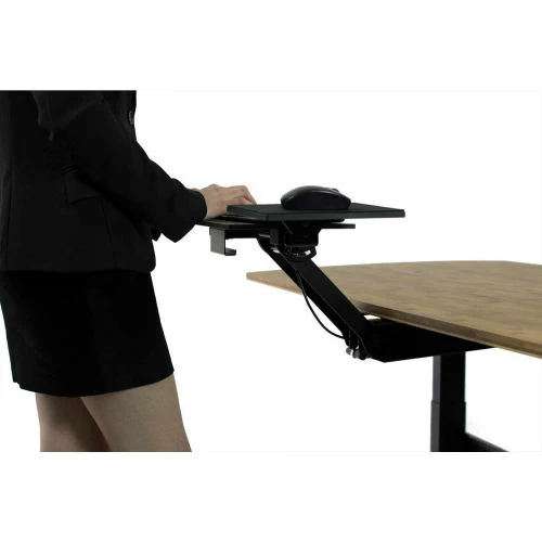 Uncaged Ergonomics KT2-B Adjustable Standing Desk Keyboard Tray, Black 5 Uncaged Ergonomics KT2-B Adjustable Standing Desk Keyboard Tray, Black - Image 5