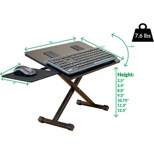 Uncaged Ergonomics KT3 Standing Keyboard Stand, Black 5 Uncaged Ergonomics KT3 Standing Keyboard Stand, Black - Image 5