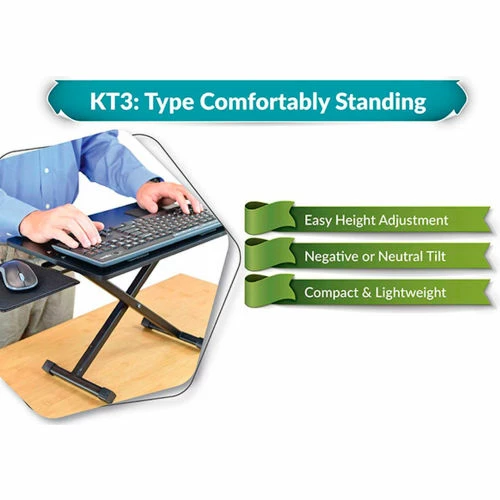 Uncaged Ergonomics KT3 Standing Keyboard Stand, Black 6 Uncaged Ergonomics KT3 Standing Keyboard Stand, Black - Image 6