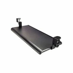 Aidata KB-1010 Extra-Wide Desk Clamp Keyboard Tray, Black