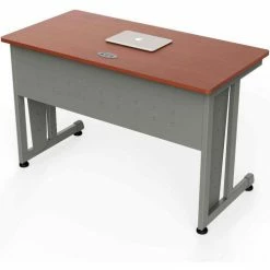 Linea Italia® Basic Rectangular Desk - 24"W x 48"D - Cherry -Outlet Desks & Workstations Store LI9 ZUC103