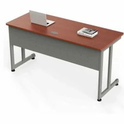 Linea Italia® Basic Office Desk - 24"W x 60"D - Cherry -Outlet Desks & Workstations Store LI9 ZUC218