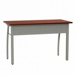 Linea Italia Trento Office Desk, Computer Table, 47"W x 24"D x 30"H, Cherry -Outlet Desks & Workstations Store LI9 ZUC733