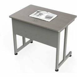Linea Italia® Basic Small Desk - 24"W x 36"D - Ash -Outlet Desks & Workstations Store LI9 ZUD139
