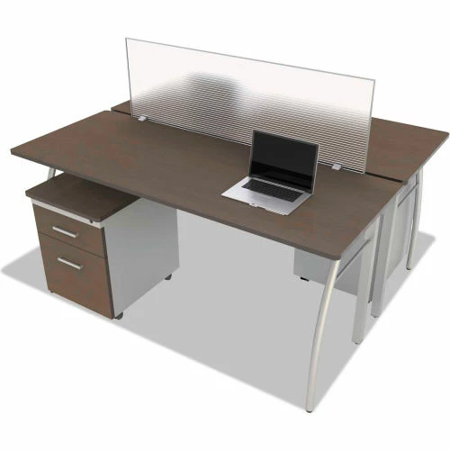 Linea Italia® Rectangular Desk - 59-1/8"W x 23-5/8"D - Mocha - Trento Series 3 Linea Italia® Rectangular Desk - 59-1/8"W x 23-5/8"D - Mocha - Trento Series - Image 3