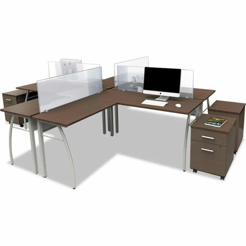 Linea Italia® Mobile Pedestal File - Box/File Drawer - Mocha - Trento Series 2 Linea Italia® Mobile Pedestal File - Box/File Drawer - Mocha - Trento Series - Image 2