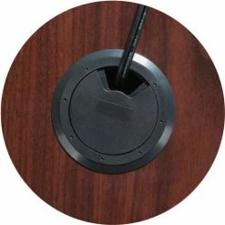 Lorell® Bow Front Desk Shel - 72"W x 36"D x 29-1/2"H - Mahogany - Essentials Series -Outlet Desks & Workstations Store LLR69370 2