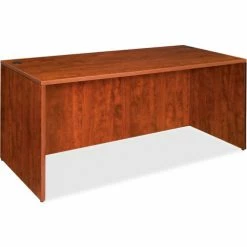 Lorell® Rectangular Desk Shell - 47.3"W x 23-2/3"D x 29-1/2"H - Cherry - Essentials Series