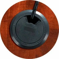 Lorell® Rectangular Desk Shell - 47.3"W x 23-2/3"D x 29-1/2"H - Cherry - Essentials Series -Outlet Desks & Workstations Store LLR69411 2