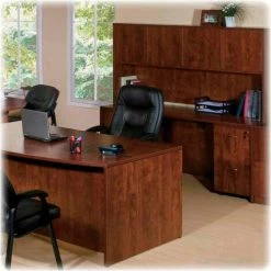 Lorell® Return Shell - 42"W x 24"D x 29-1/2"H, Cherry - Essentials Series -Outlet Desks & Workstations Store LLR69422 5