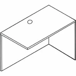 Lorell® Return Shell - 42"W x 24"D x 29-1/2"H, Cherry - Essentials Series -Outlet Desks & Workstations Store LLR69422 6