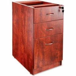 Lorell® Pedestal - 16"W x 22"D x 28-1/4"H - Cherry - Essentials Series