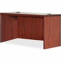 Lorell® Rectangular Desk Shell - 48"W x 30"D x 29-1/2" - Mahogany - Essentials Series