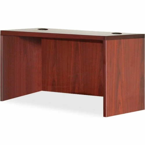 Lorell® Rectangular Desk Shell - 48"W x 30"D x 29-1/2" - Mahogany - Essentials Series 1 Lorell® Rectangular Desk Shell - 48"W x 30"D x 29-1/2" - Mahogany - Essentials Series